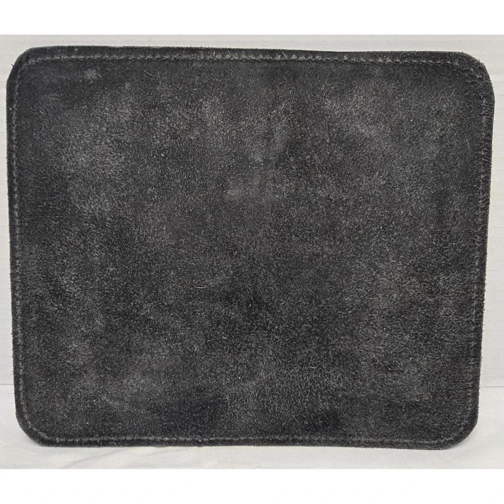 Vintage Leather Hand Tooled Black‎ Western Elephant Design Mouse Pad 9.5